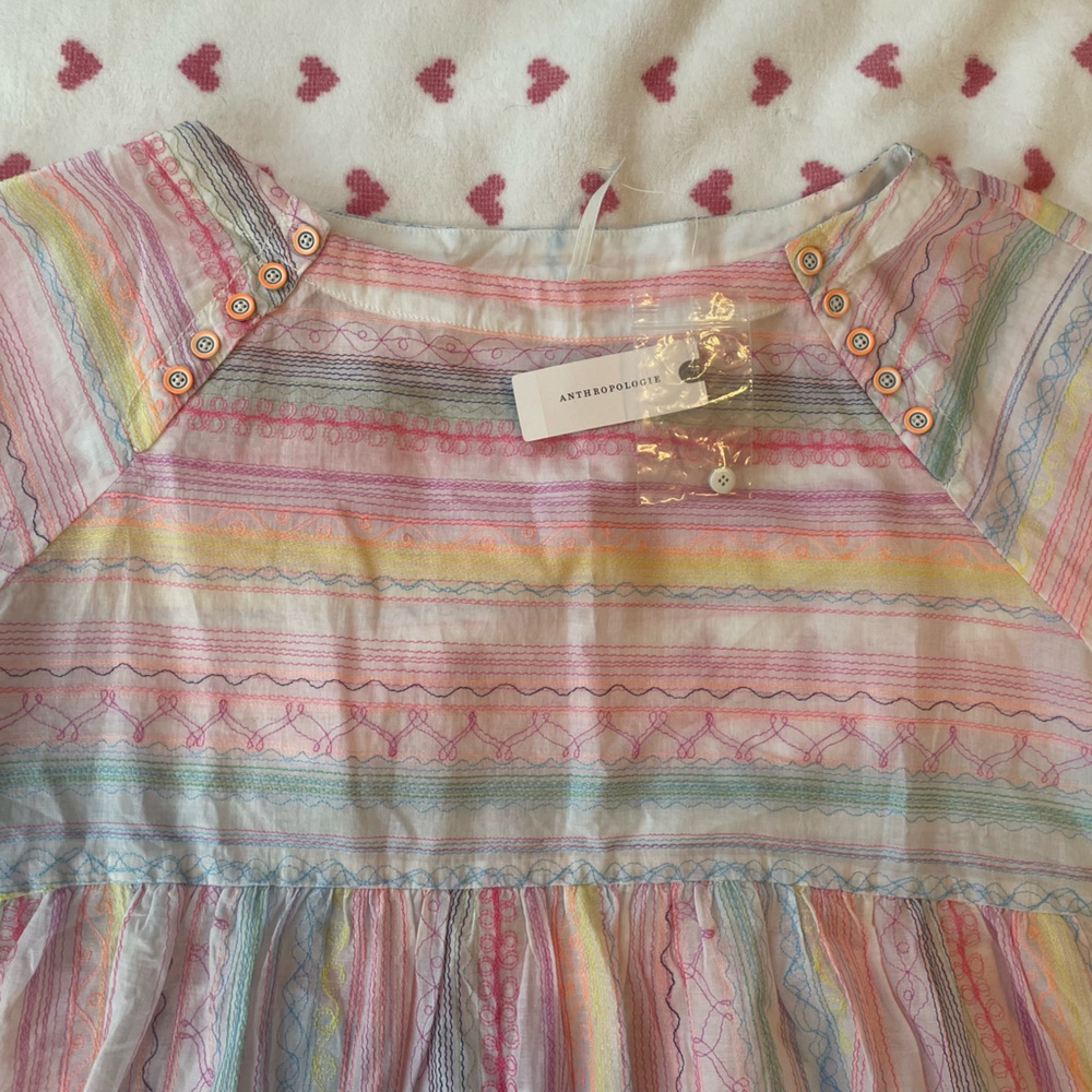Spring Anthropologie Shirt - Picture 3 of 10